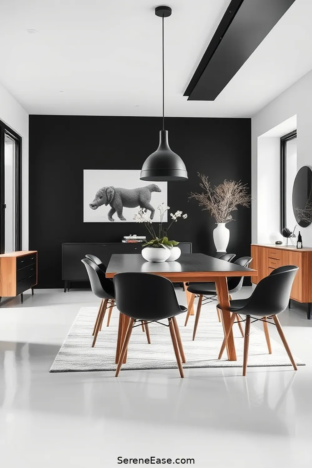 Achieve a Black and White Scandinavian Dining Room With This Step-By-Step Guide 4 Selecting Minimalist Furniture for Achieve a Black and White Scandinavian Dining Room With This Step-By-Step Guide