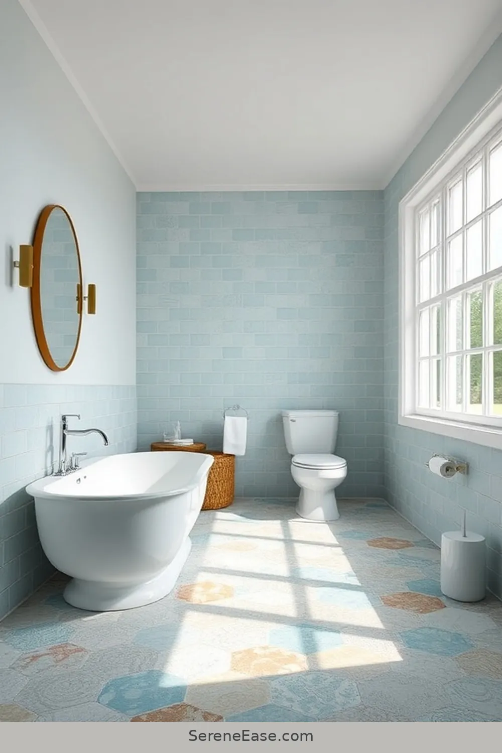 Achieve a Bold and Bright Coastal Bathroom Style 7 Choosing the Right Flooring for Achieve a Bold and Bright Coastal Bathroom Style
