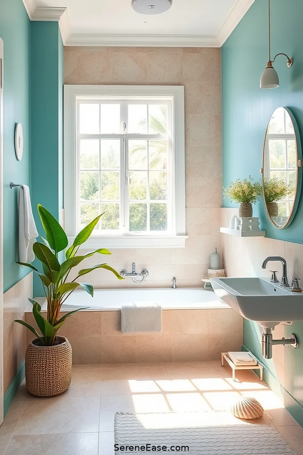 Achieve a Bold and Bright Coastal Bathroom Style 9 Creating a Relaxing Atmosphere for Achieve a Bold and Bright Coastal Bathroom Style