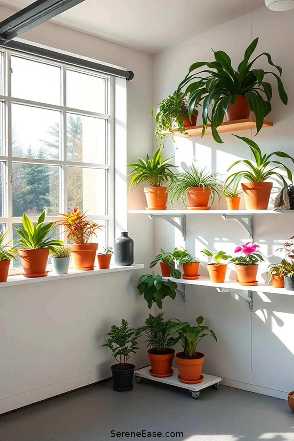 Achieve a Bold and Bright Garage With Minimalist Style 9 Adding Plants for a Touch of Nature for Achieve a Bold and Bright Garage With Minimalist Style