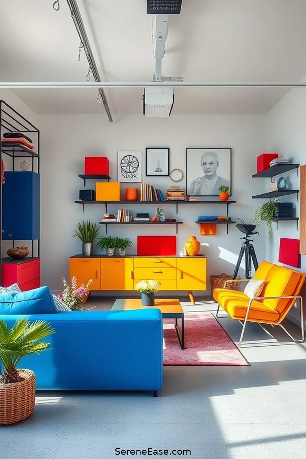 Achieve a Bold and Bright Garage With Minimalist Style 12 Choosing Sleek and Simple Furniture for Achieve a Bold and Bright Garage With Minimalist Style
