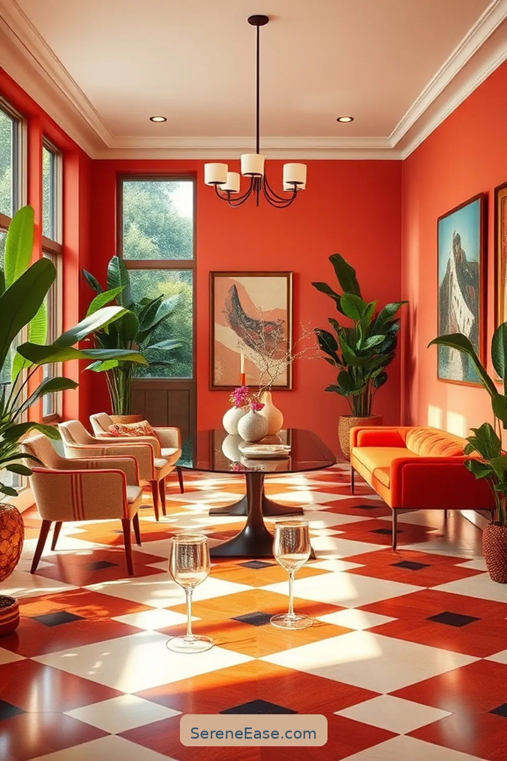 Achieve a Bold and Bright Mid-Century Modern Dining Room 12 Choosing the Right Flooring for Achieve a Bold and Bright Mid-Century Modern Dining Room
