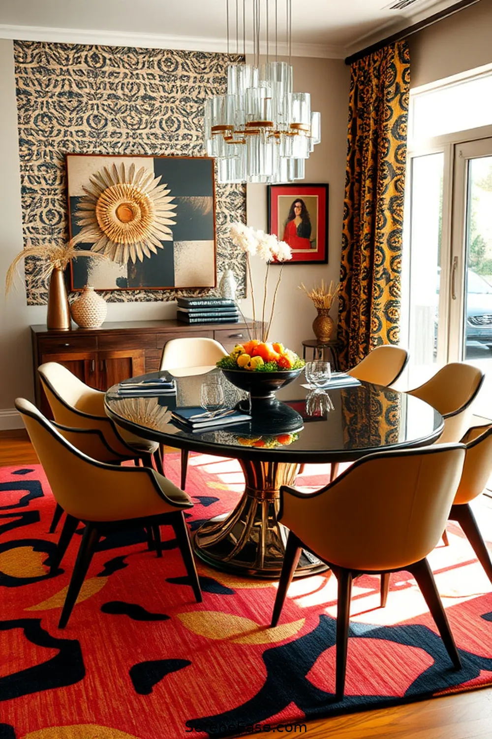 Achieve a Bold and Bright Mid-Century Modern Dining Room 8 Creating a Functional Layout for Achieve a Bold and Bright Mid-Century Modern Dining Room