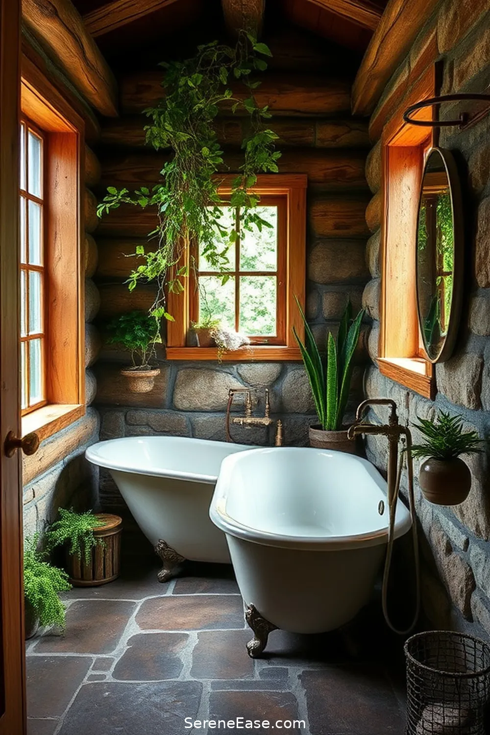 Achieve a Bold and Bright Rustic Bathroom Style 2 Embrace Natural Materials for Achieve a Bold and Bright Rustic Bathroom Style