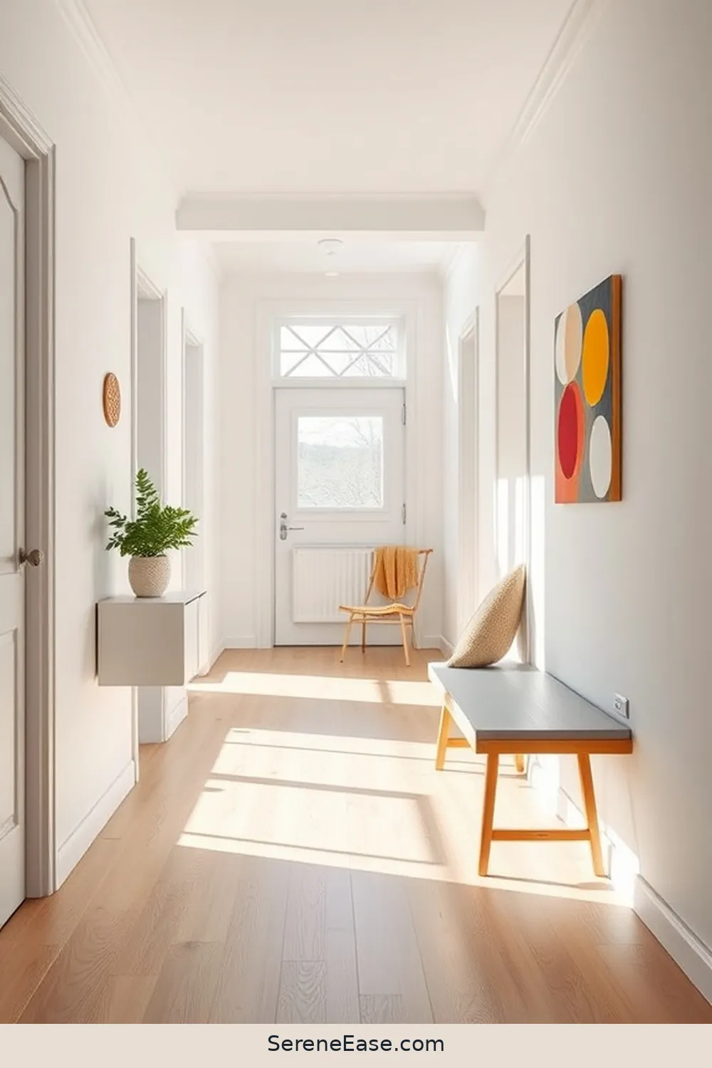 Achieve a Bold and Bright Scandinavian Hallway Style 6 Incorporating Functional Furniture for Achieve a Bold and Bright Scandinavian Hallway Style