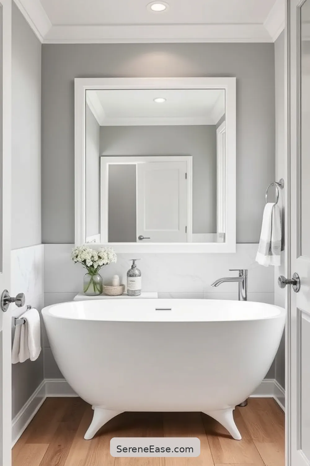 Choosing the Right Color Palette for Achieve a Monochromatic Bathroom in Modern Farmhouse Style