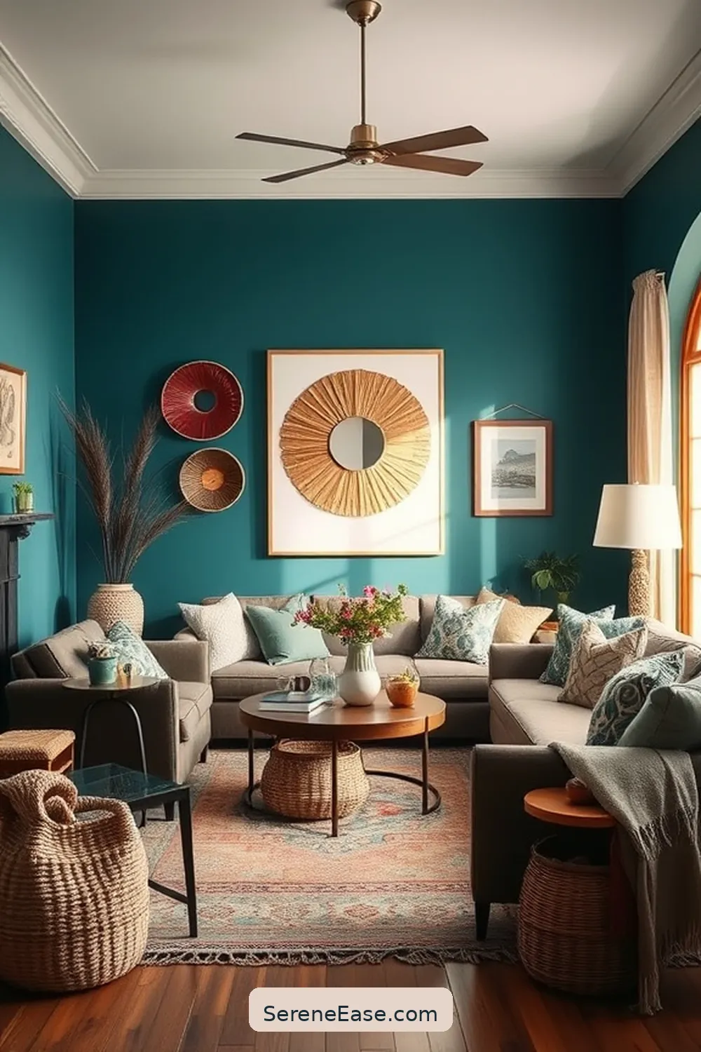 Achieve a Monochromatic Bohemian Style in Your Living Room 8 Accessorizing With Art and Decor for Achieve a Monochromatic Bohemian Style in Your Living Room