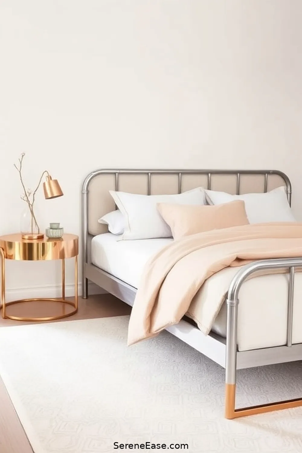 Achieving Minimalist Style With Metallic Accents in Your Bedroom 5 Incorporating Metallics Through Furniture for Achieving Minimalist Style With Metallic Accents in Your Bedroom