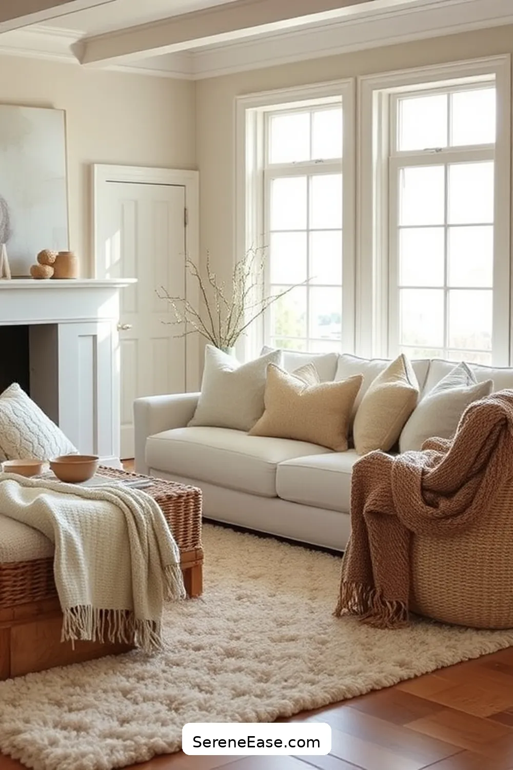 Achieving Neutral Tones in Your Coastal Living Room Style 10 Adding Soft Furnishings for Comfort for Achieving Neutral Tones in Your Coastal Living Room Style