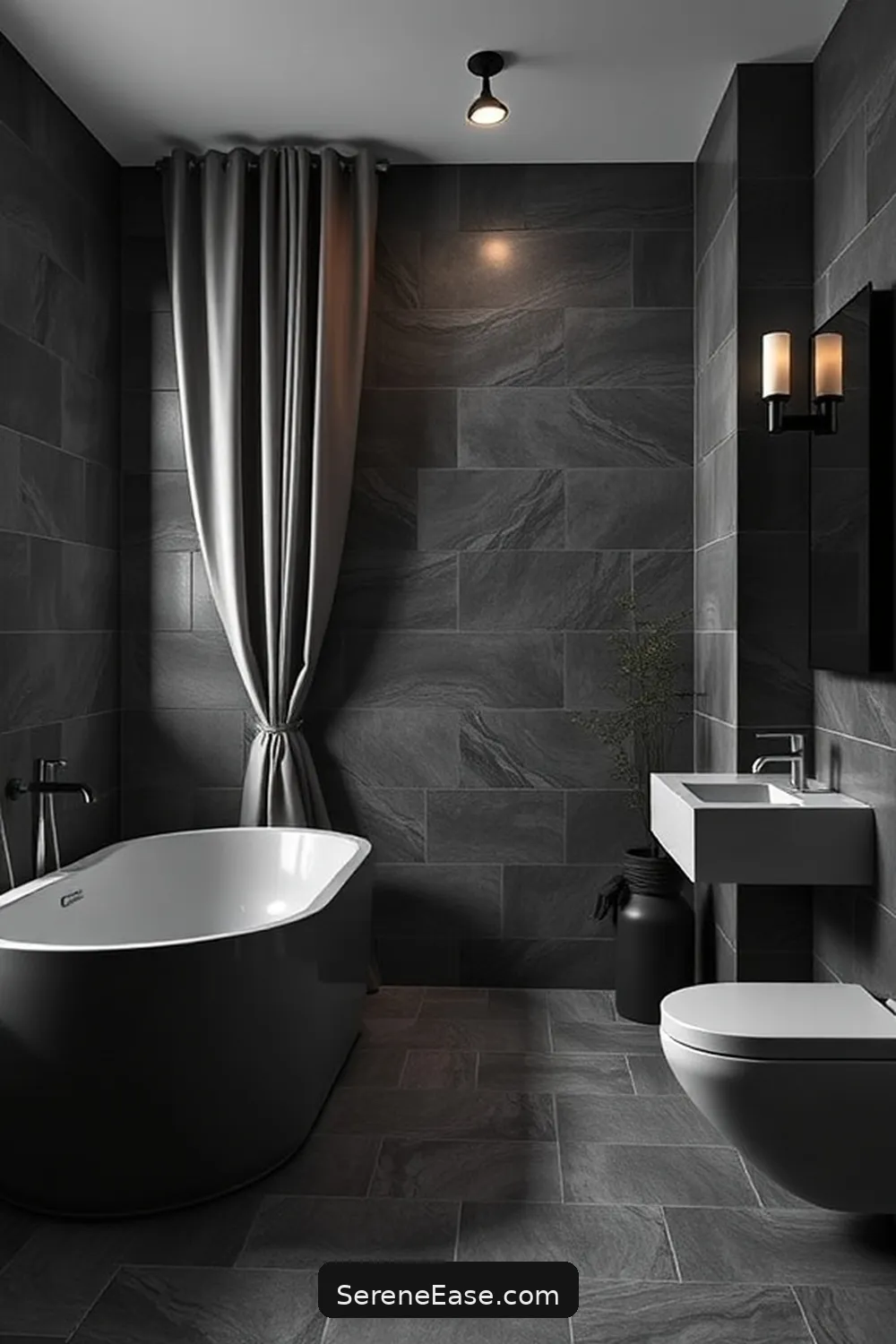 Achieving a Monochromatic Bathroom in Mid-Century Modern Style 5 Incorporating Textures and Materials for Achieving a Monochromatic Bathroom in Mid-Century Modern Style