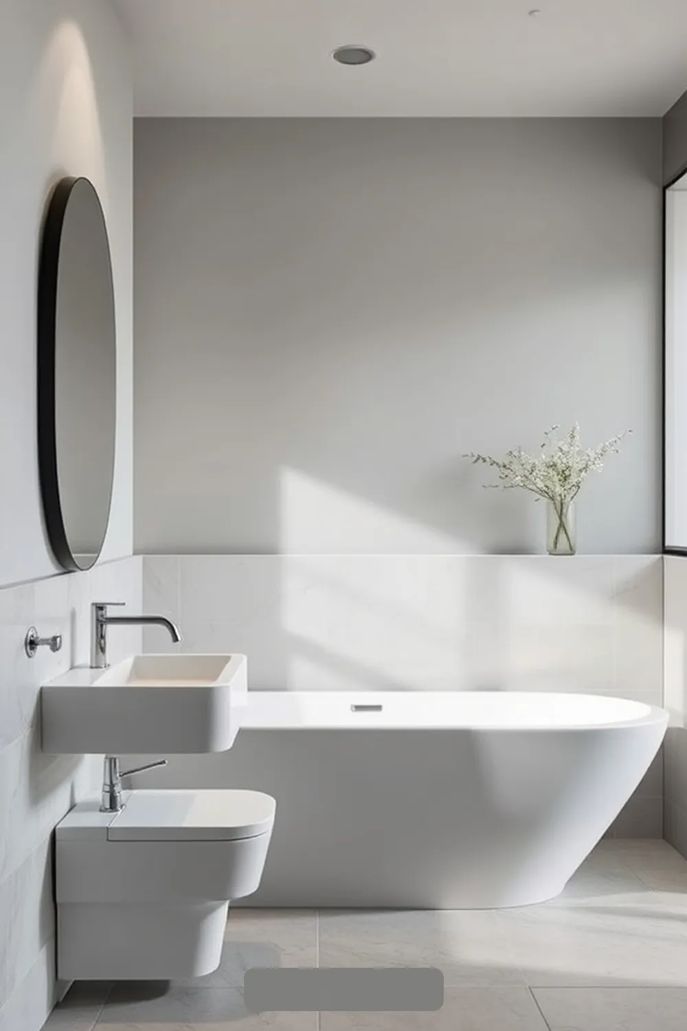 Achieving a Monochromatic Bathroom in Mid-Century Modern Style 9 Maintaining Balance and Harmony for Achieving a Monochromatic Bathroom in Mid-Century Modern Style