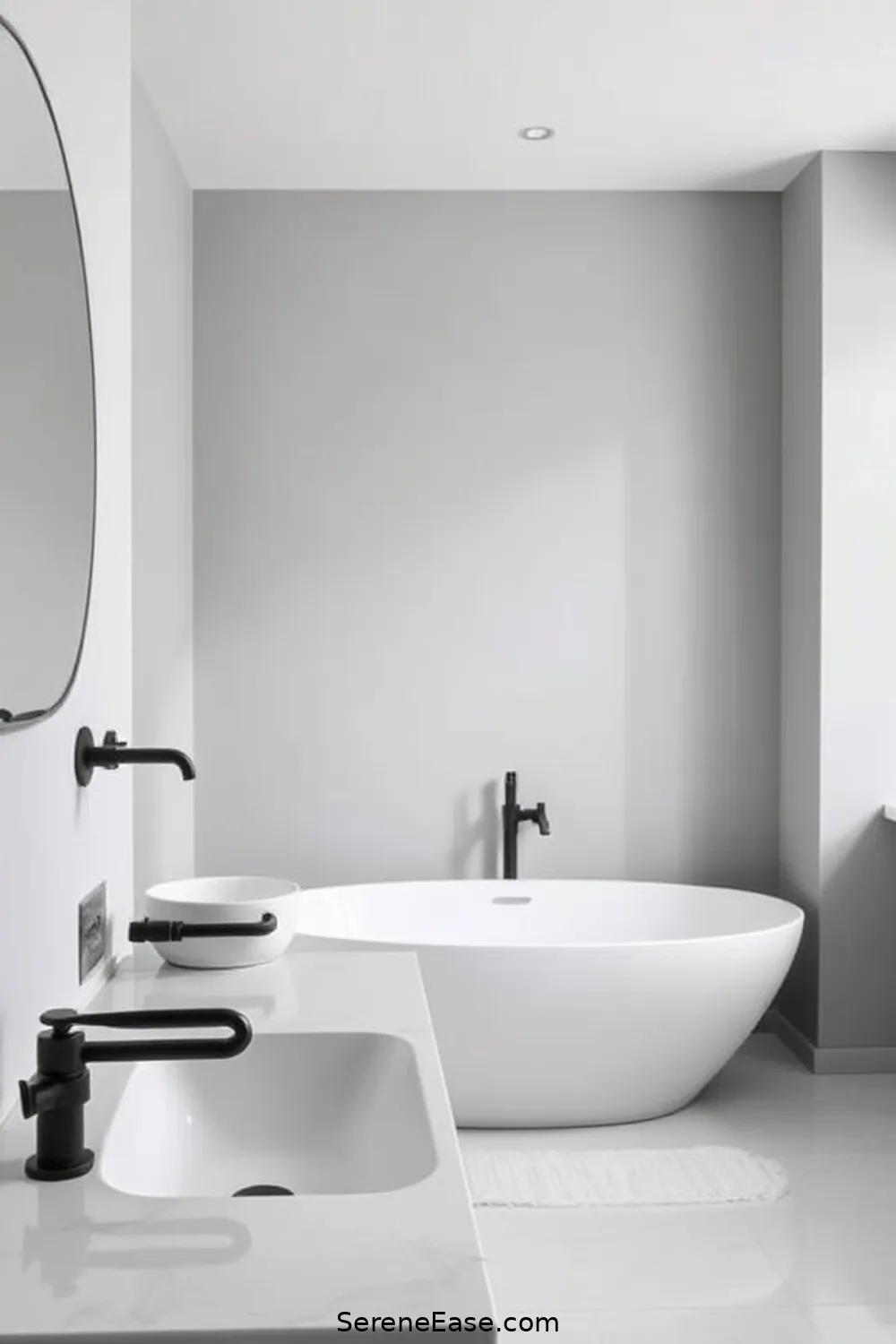 Achieving a Monochromatic Bathroom in Mid-Century Modern Style 4 Selecting Fixtures and Fittings for Achieving a Monochromatic Bathroom in Mid-Century Modern Style