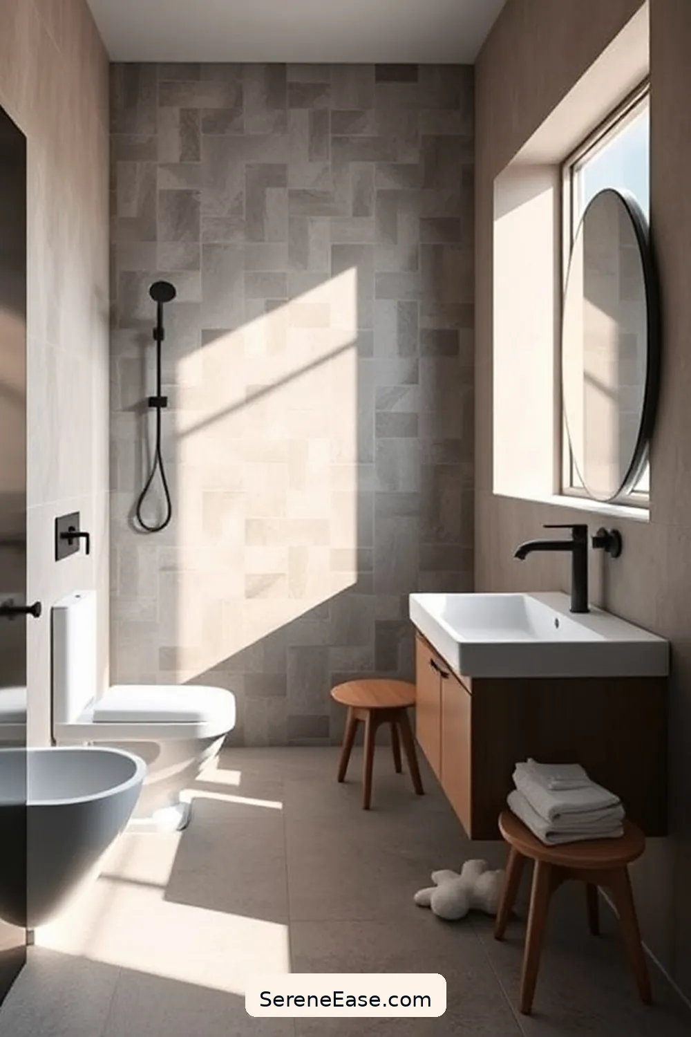 Achieving a Monochromatic Bathroom in Mid-Century Modern Style 2 Understanding Mid-Century Modern Design Principles for Achieving a Monochromatic Bathroom in Mid-Century Modern Style
