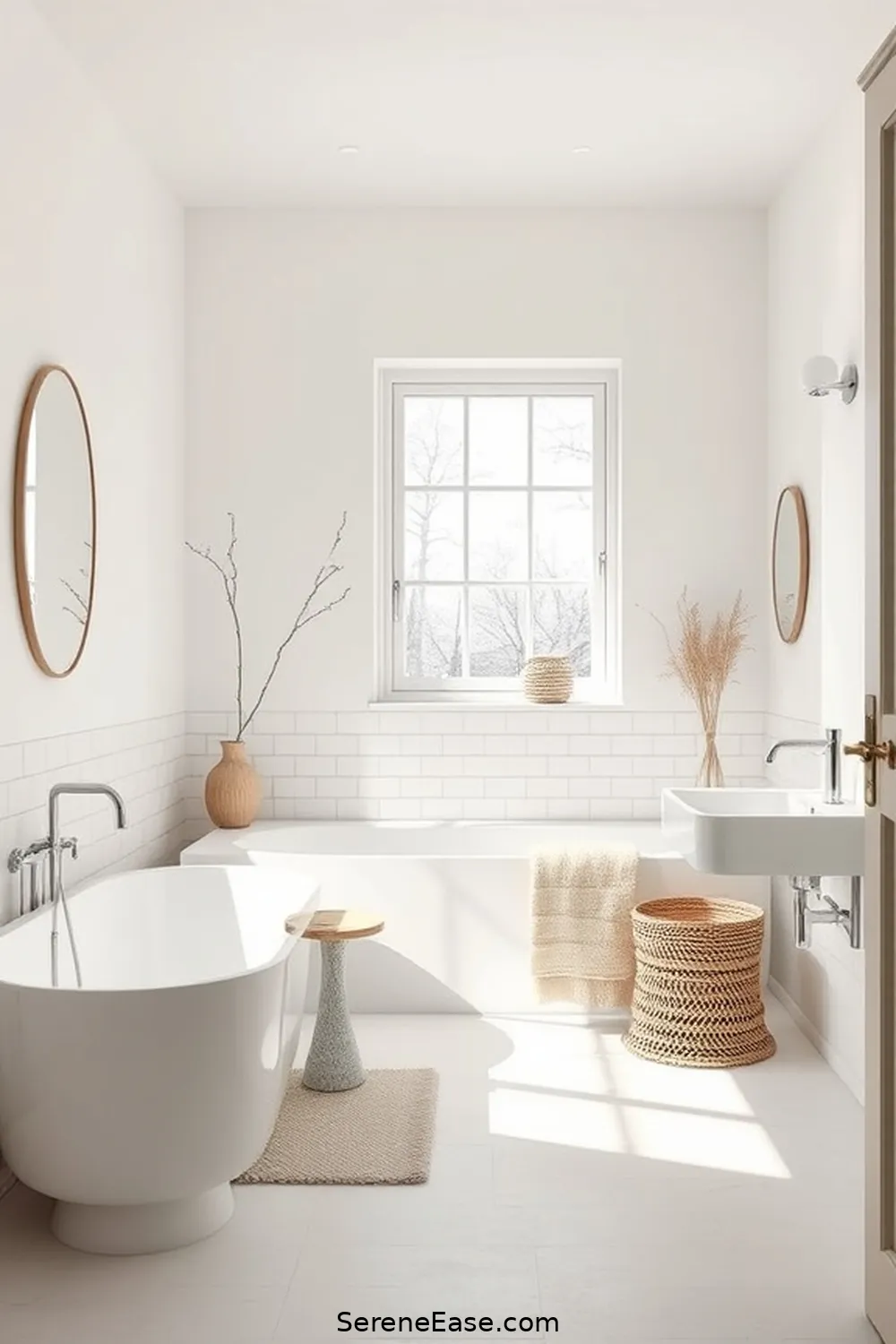 Achieving a Monochromatic Scandinavian Style Bathroom 3 Choosing the Right Color Palette for Achieving a Monochromatic Scandinavian Style Bathroom