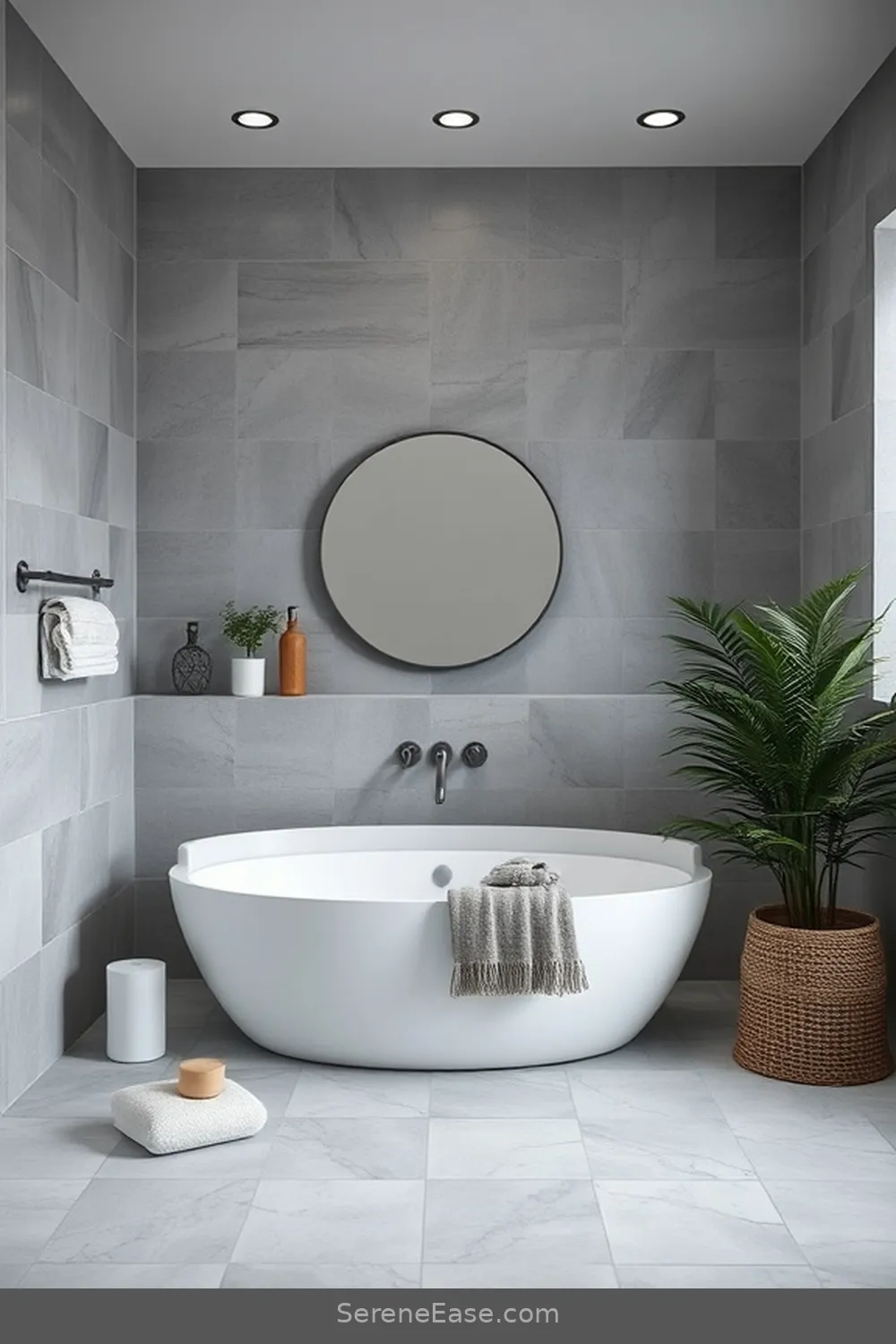 Achieving a Monochromatic Scandinavian Style Bathroom 11 Designing a Spa-Like Atmosphere for Achieving a Monochromatic Scandinavian Style Bathroom