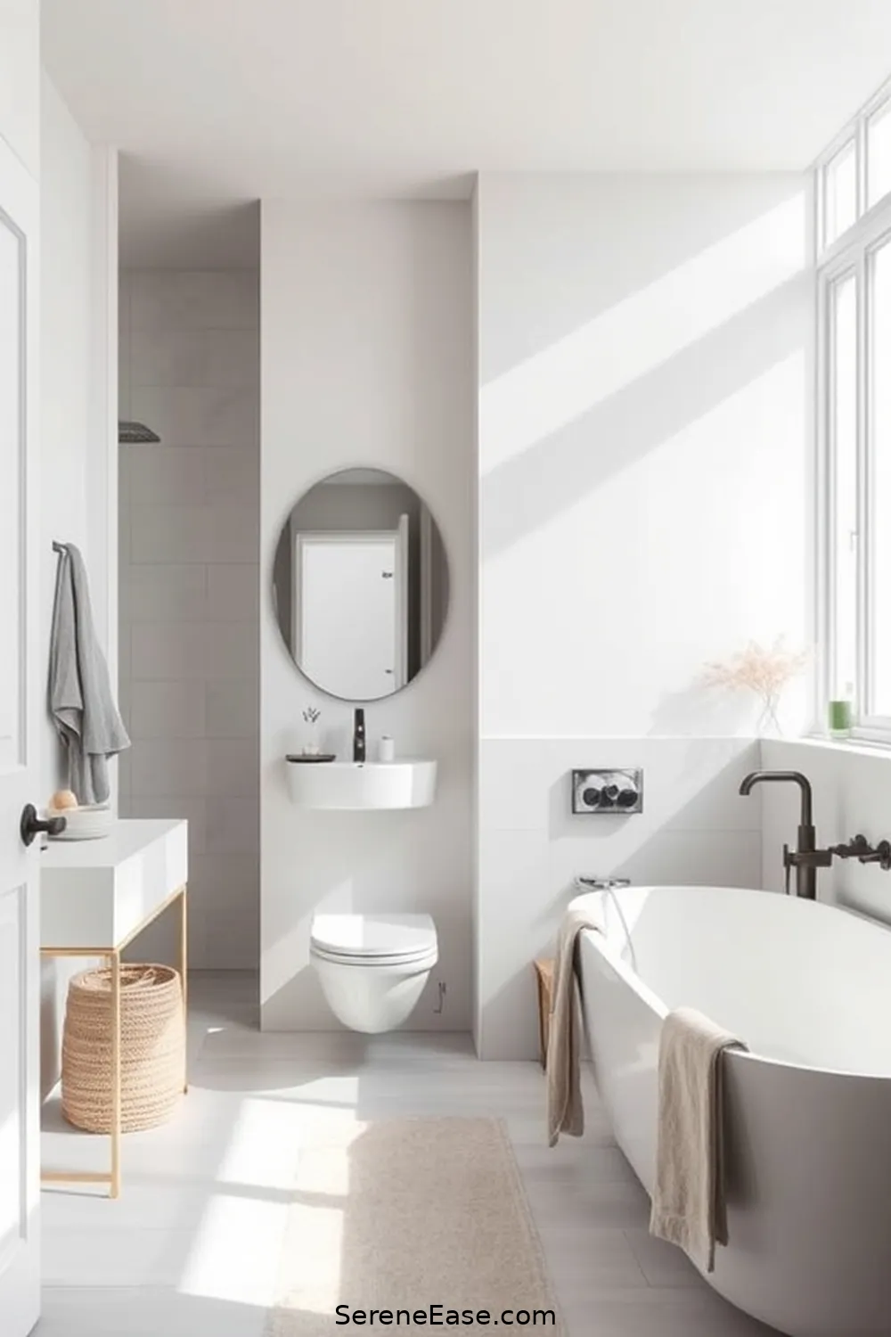 Achieving a Monochromatic Scandinavian Style Bathroom 2 Understanding Scandinavian Design Principles for Achieving a Monochromatic Scandinavian Style Bathroom