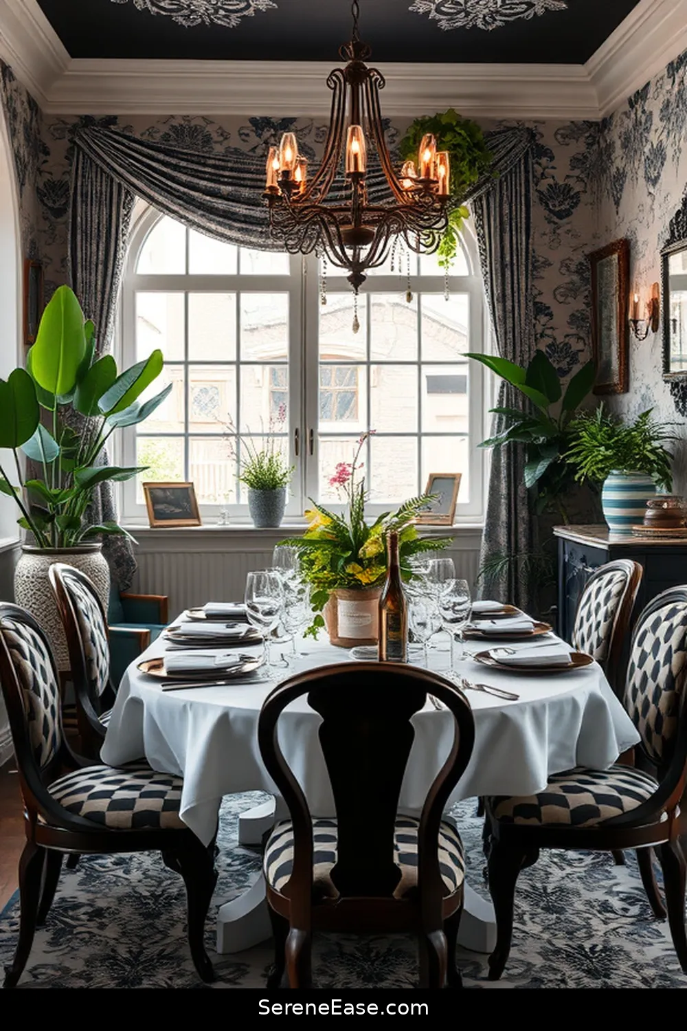 Blend Black and White With Bohemian Style in Your Dining Room 3 The Power of Black and White in Design for Blend Black and White With Bohemian Style in Your Dining Room