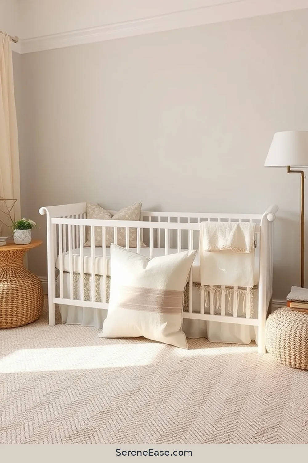 Blend Neutral Tones and Coastal Style in Your Nursery 8 Soft Furnishings: Pillows and Rugs for Blend Neutral Tones and Coastal Style in Your Nursery