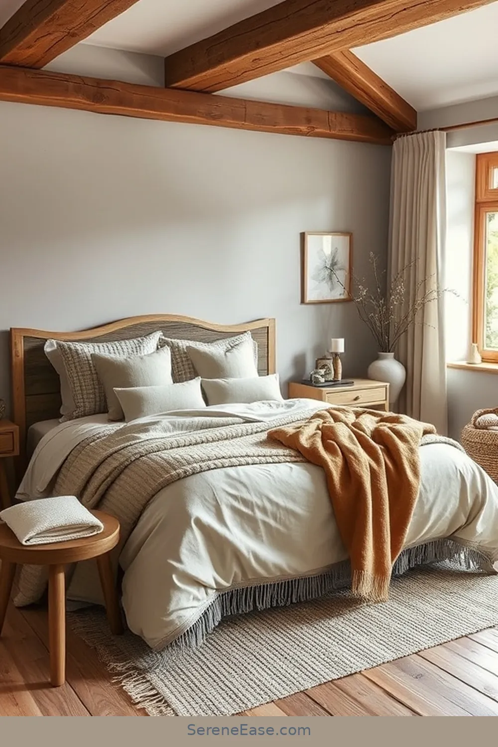 Blending Neutral Tones in a Rustic Bedroom Style 2 Choosing the Right Neutral Palette for Blending Neutral Tones in a Rustic Bedroom Style