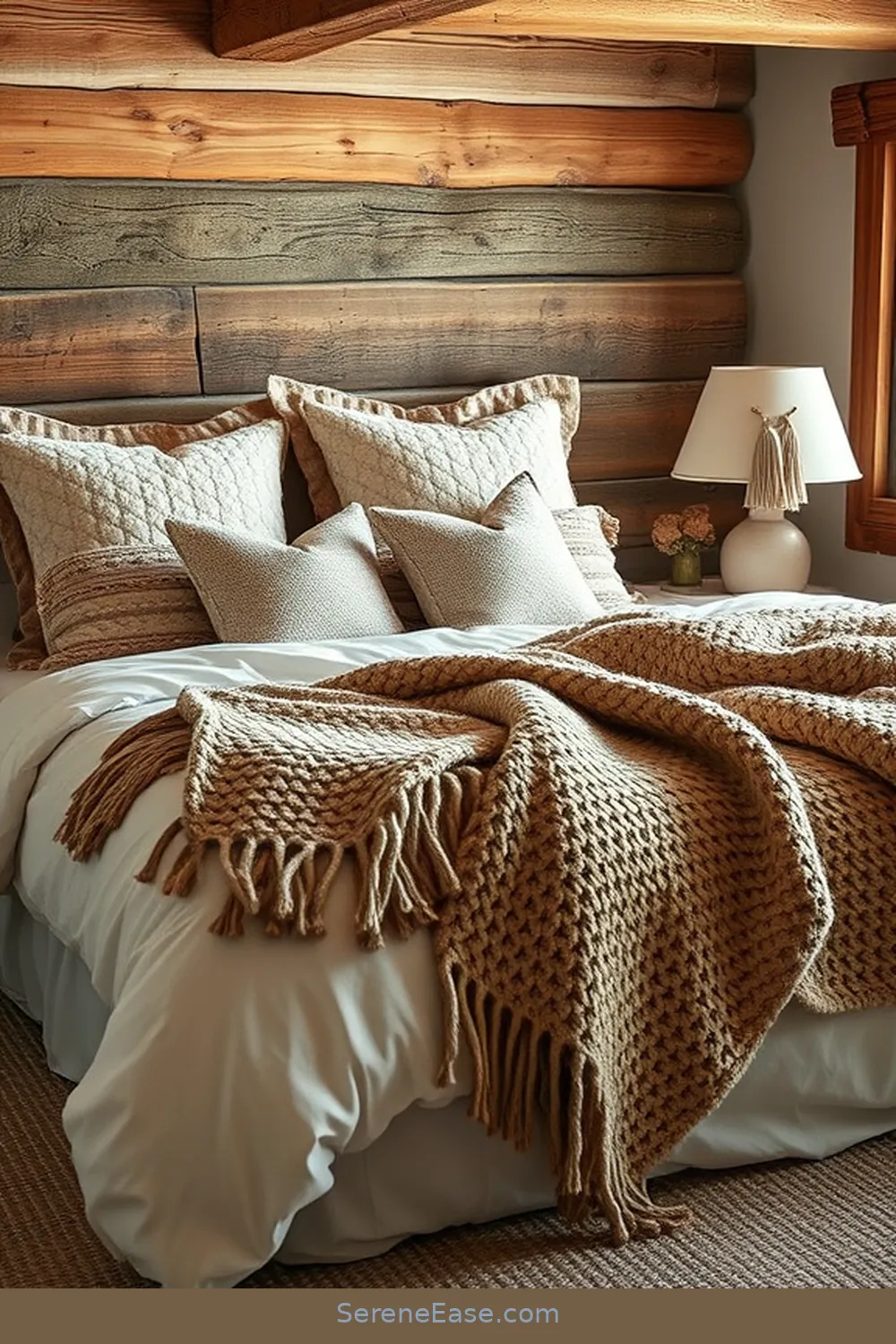 Blending Neutral Tones in a Rustic Bedroom Style 5 Layering Textiles for Comfort for Blending Neutral Tones in a Rustic Bedroom Style