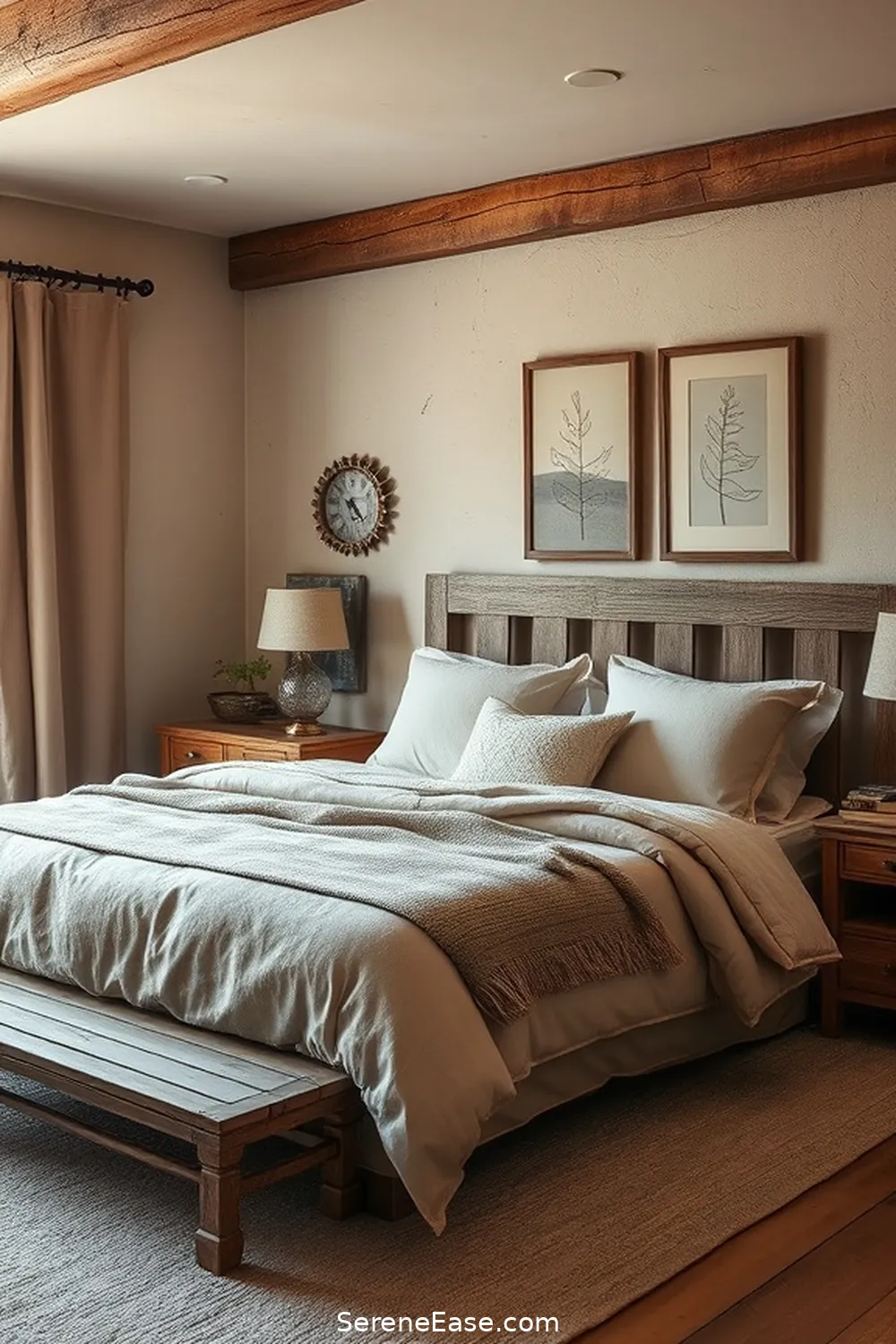 Blending Neutral Tones in a Rustic Bedroom Style 8 Personalizing Your Space With Decor for Blending Neutral Tones in a Rustic Bedroom Style