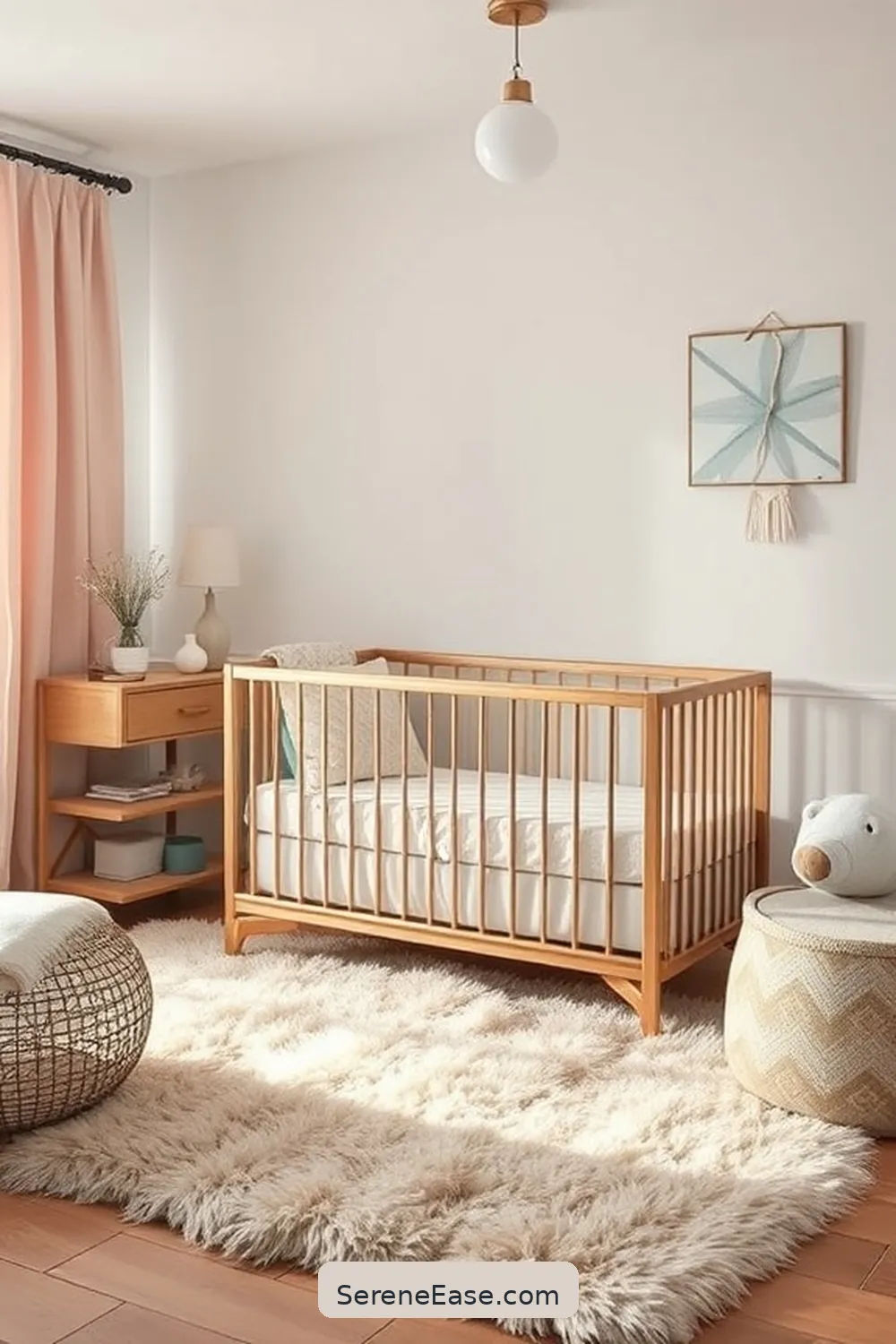 Combining Textures for Depth for Blending Pastels and Industrial Style in Your Nursery