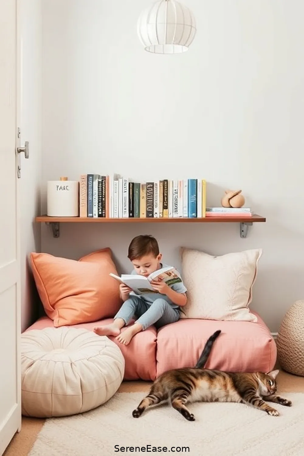 Creating a Cozy Reading Nook for Blending Pastels and Industrial Style in Your Nursery