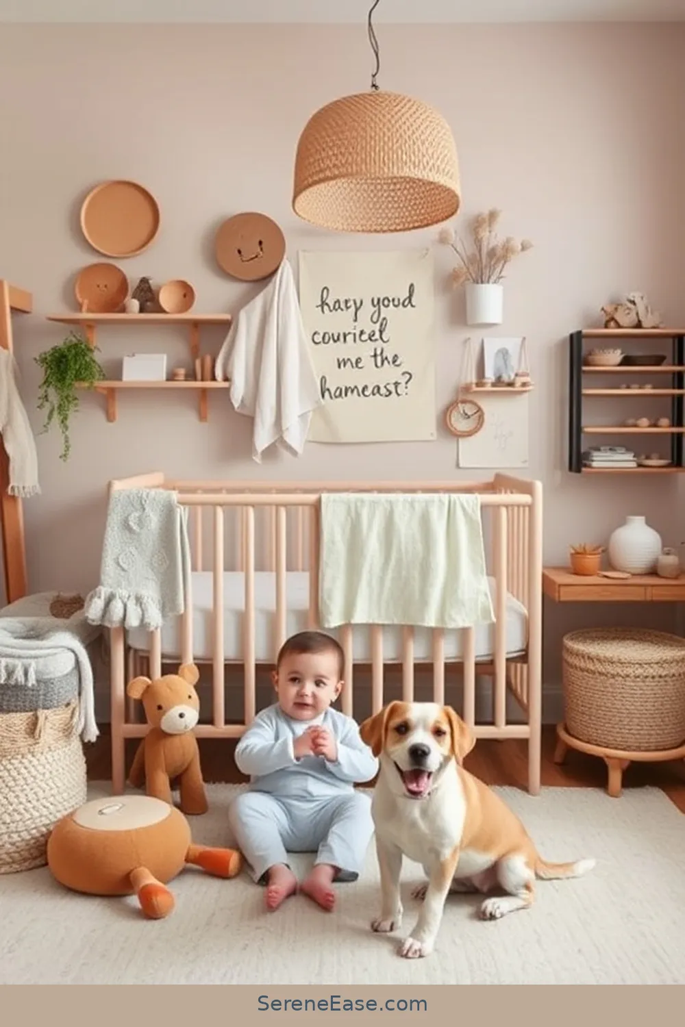 Personalizing With Handmade Touches for Blending Pastels and Industrial Style in Your Nursery