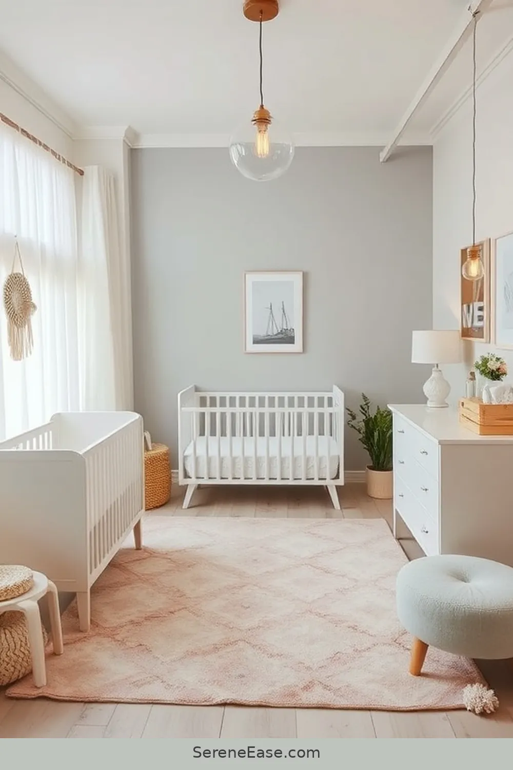 The Role of Rugs in Your Design for Blending Pastels and Industrial Style in Your Nursery
