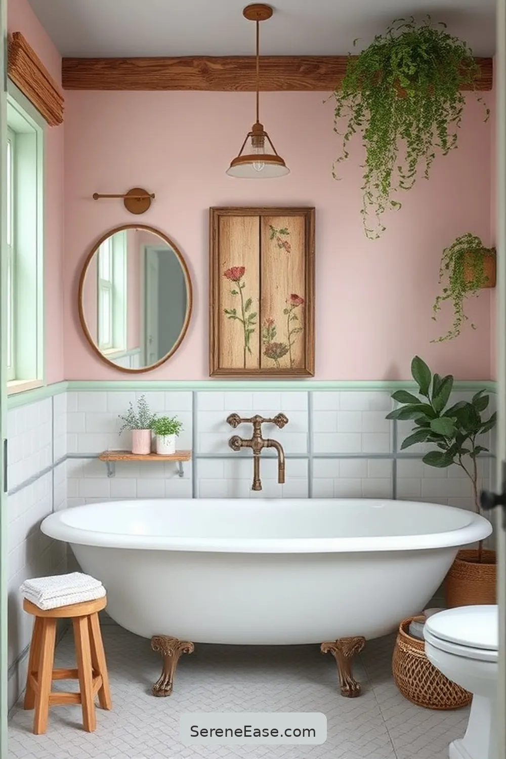 Blending Pastels and Rustic Style in Bathroom Design 4 Choosing the Right Pastel Palette for Blending Pastels and Rustic Style in Bathroom Design