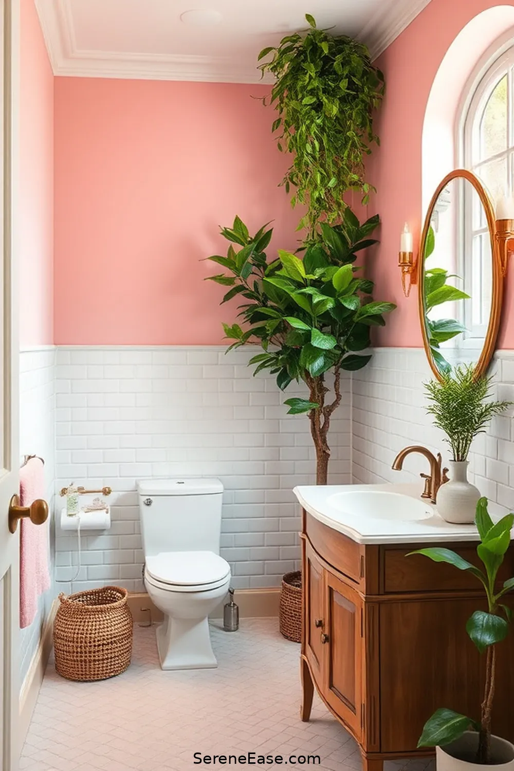 Blending Pastels and Rustic Style in Bathroom Design 7 Creating a Focal Point With Pastels for Blending Pastels and Rustic Style in Bathroom Design