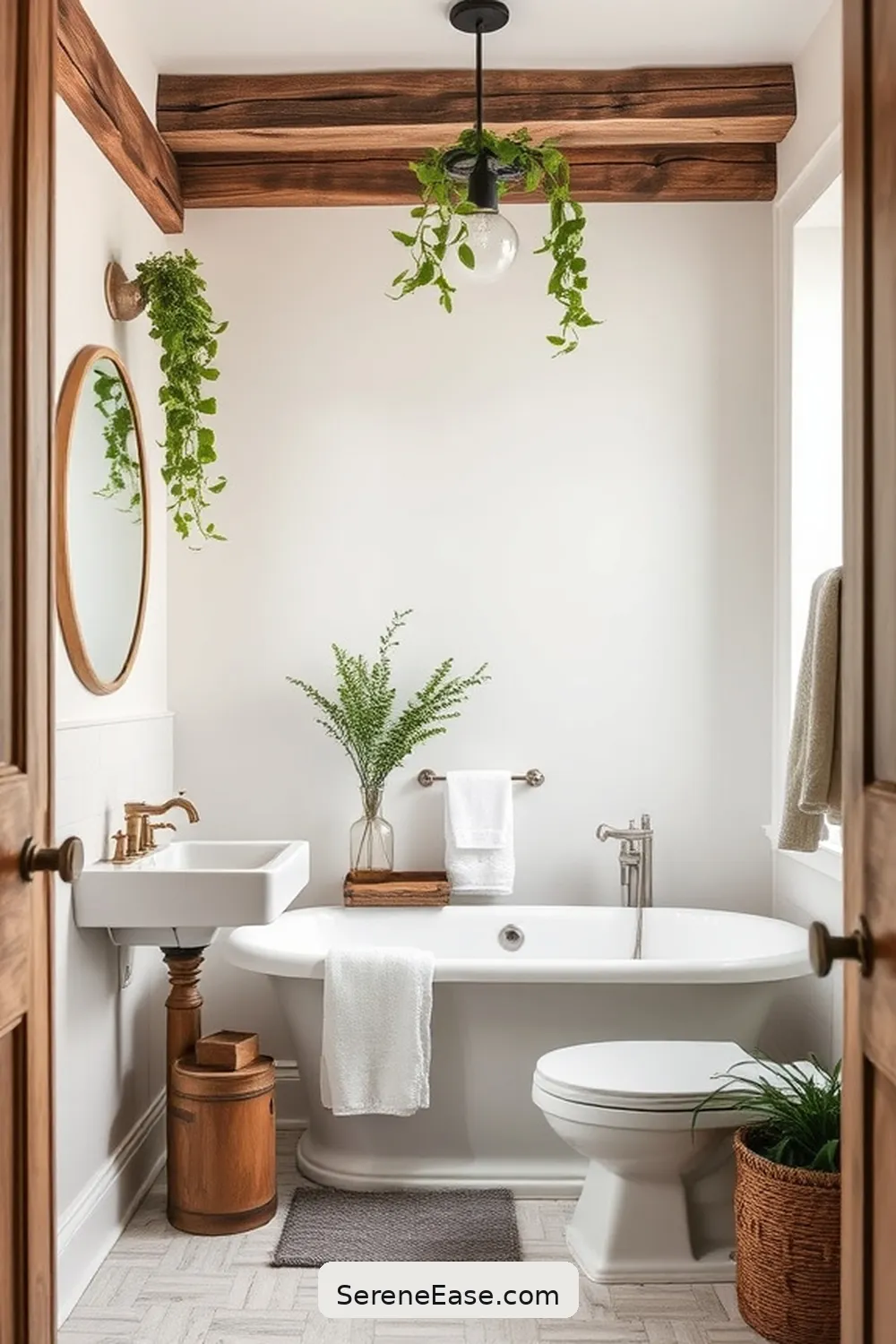 Blending Pastels and Rustic Style in Bathroom Design 3 The Charm of Rustic Elements for Blending Pastels and Rustic Style in Bathroom Design