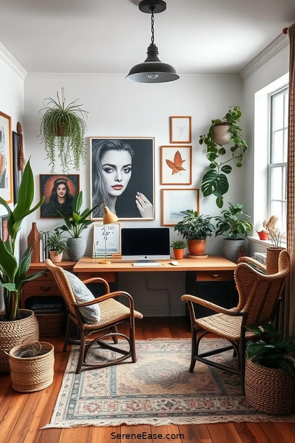 Create a Black and White Bohemian Home Office Style 3 Choose the Right Furniture for Create a Black and White Bohemian Home Office Style