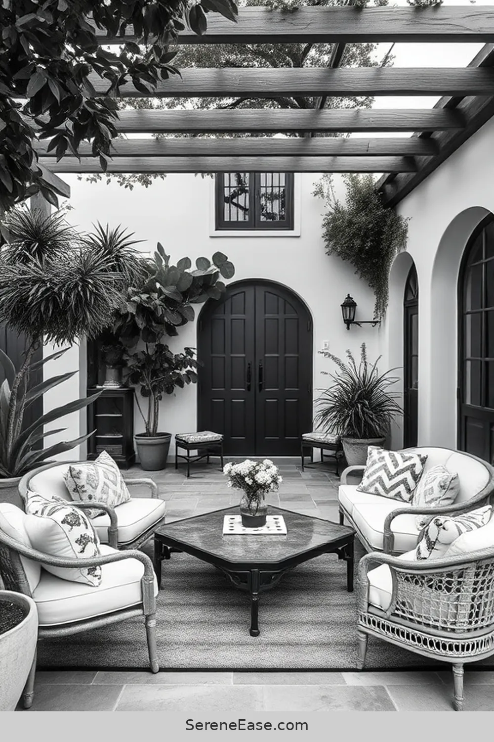 Create a Black and White Coastal Style Outdoor Patio Oasis 8 Designing Functional Layouts for Relaxation and Gathering for Create a Black and White Coastal Style Outdoor Patio Oasis