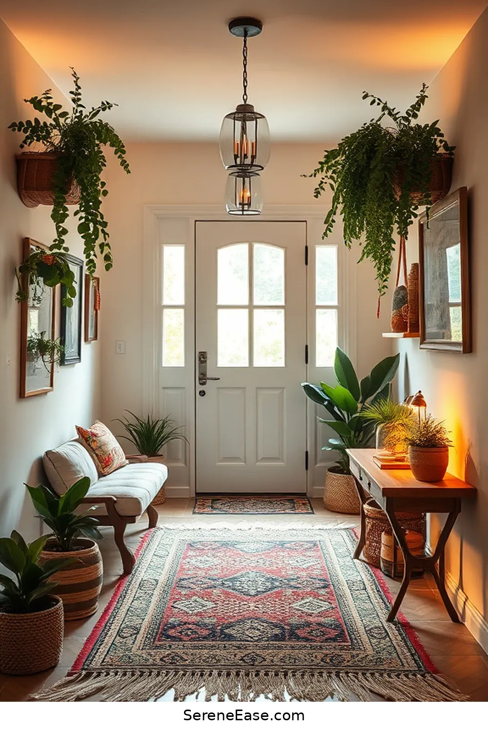 Create a Bohemian-Style Entryway With Pastels 11 Illuminate With Warm Lighting for Create a Bohemian-Style Entryway With Pastels