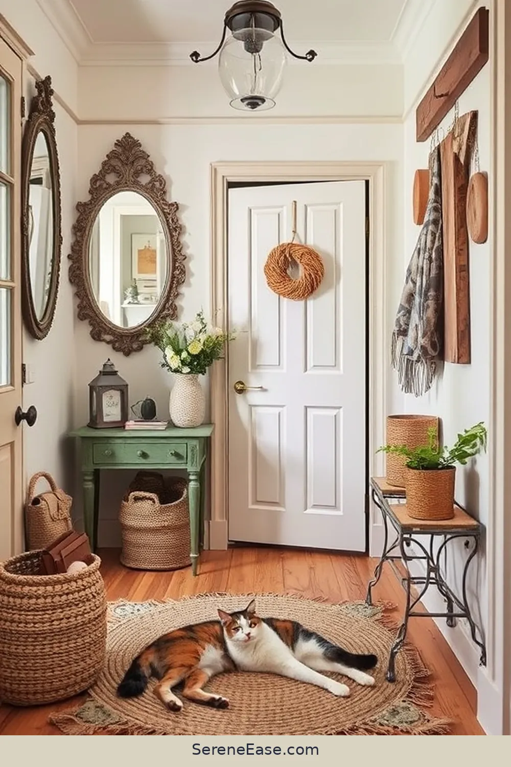Create a Bohemian-Style Entryway With Pastels 10 Personalize With Vintage Finds for Create a Bohemian-Style Entryway With Pastels
