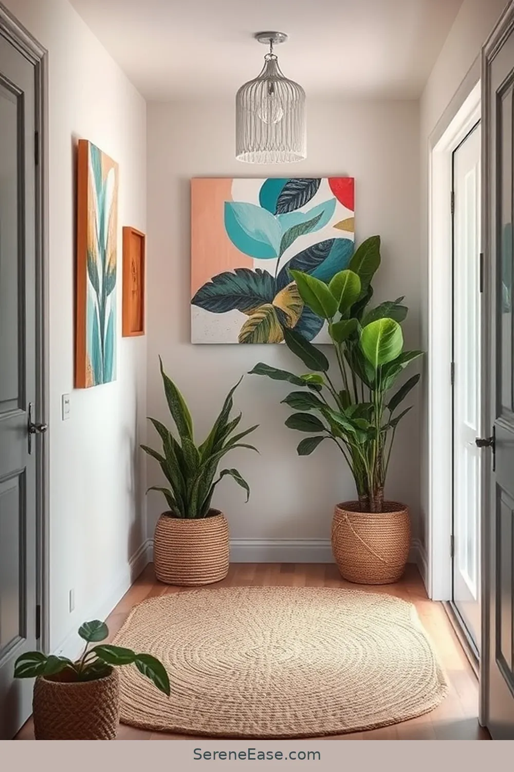 Create a Bohemian-Style Entryway With Pastels 8 Use Artistic Wall Art for Create a Bohemian-Style Entryway With Pastels