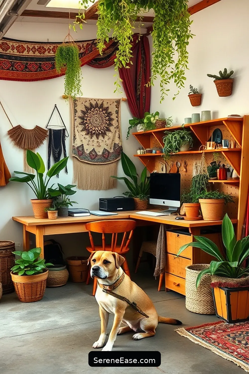 Create a Bohemian-Style Garage With Earth Tones 12 Design a Creative Work Space for Create a Bohemian-Style Garage With Earth Tones