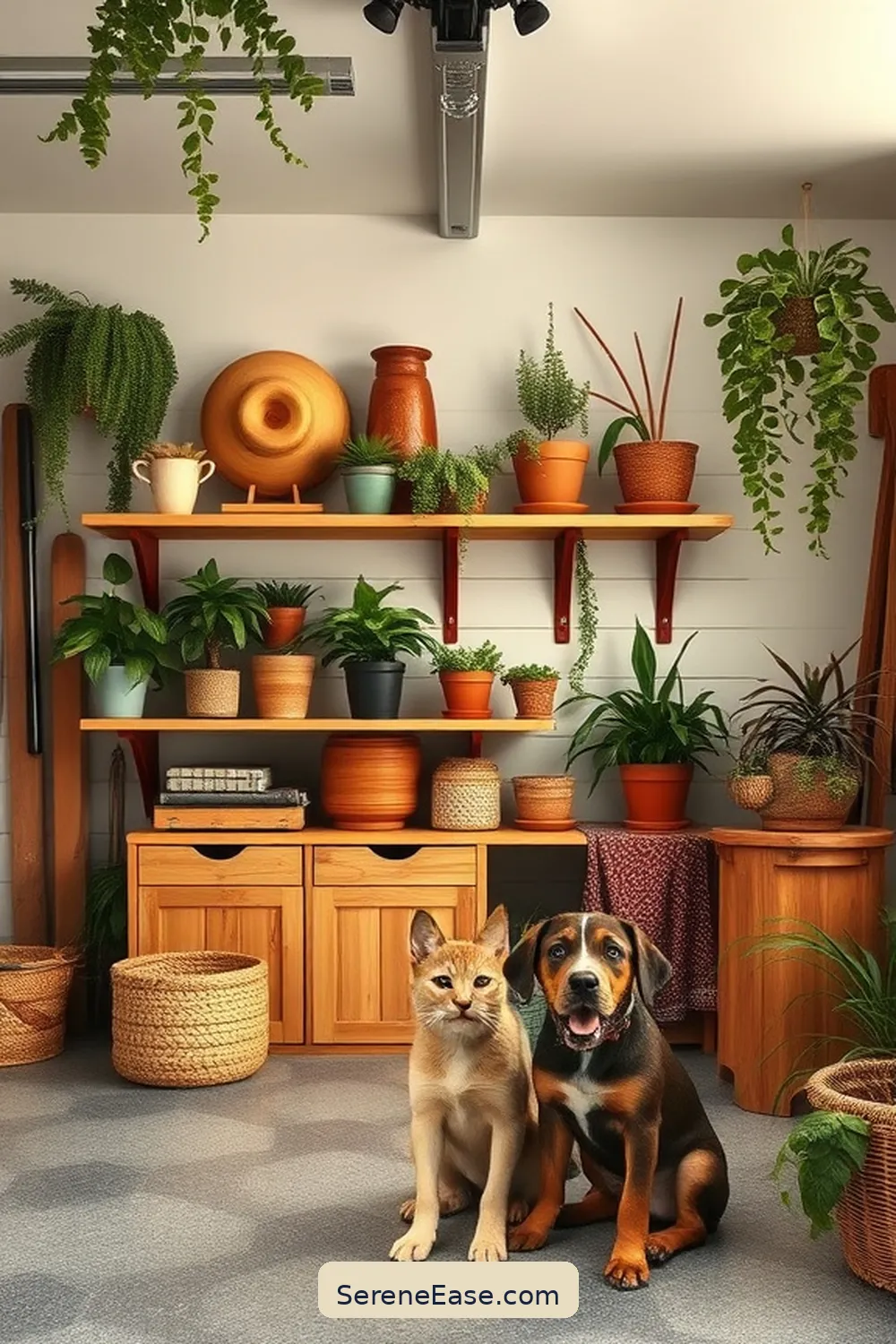 Create a Bohemian-Style Garage With Earth Tones 10 Install Functional Storage Solutions for Create a Bohemian-Style Garage With Earth Tones