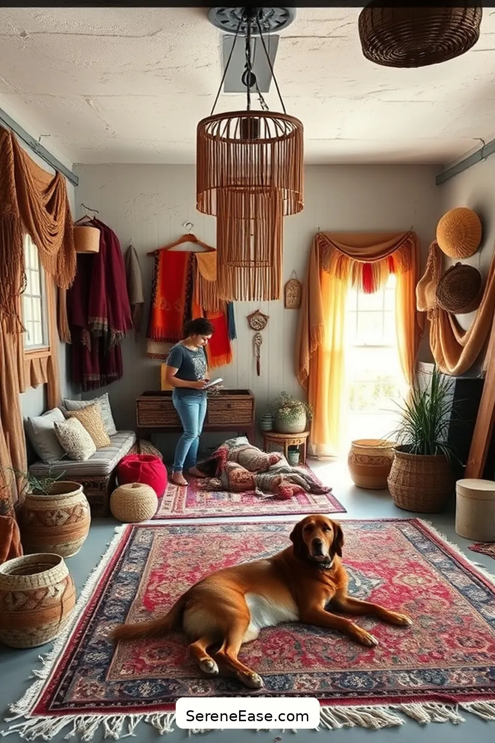 Create a Bohemian-Style Garage With Earth Tones 11 Personalize With Unique Accessories for Create a Bohemian-Style Garage With Earth Tones
