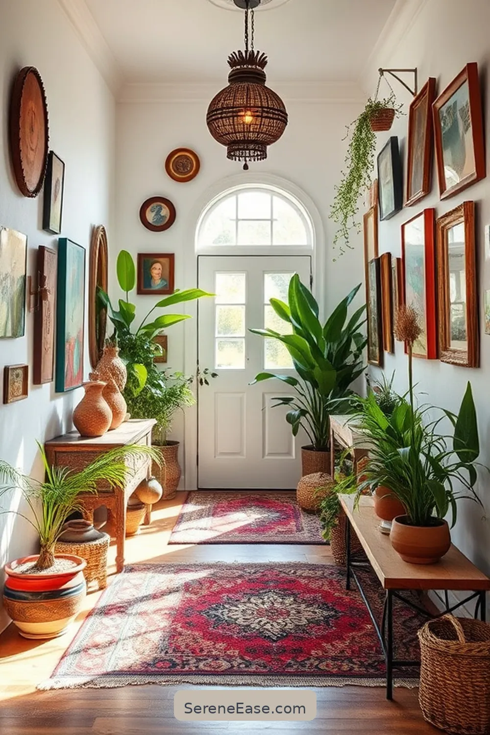 Create a Bold and Bright Bohemian Entryway Style 11 Personalize With Art and Photography for Create a Bold and Bright Bohemian Entryway Style