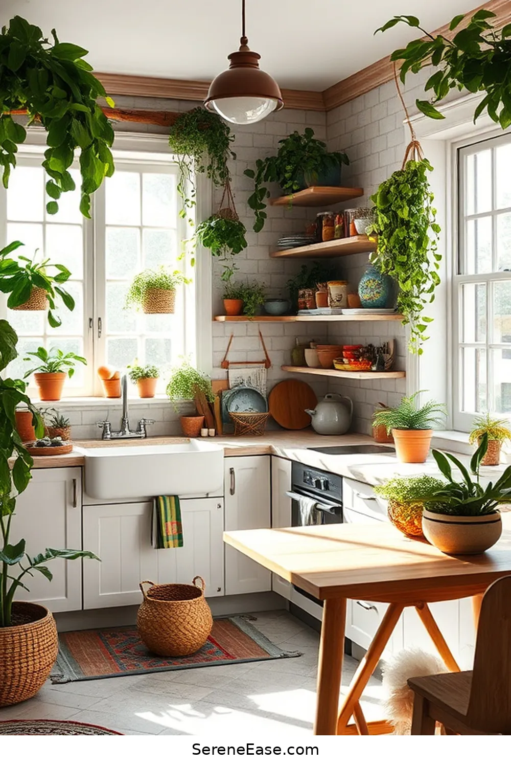 Create a Bold and Bright Bohemian Kitchen Style: A Step-by-Step Guide 4 Incorporate Natural Elements for Create a Bold and Bright Bohemian Kitchen Style: A Step-by-Step Guide