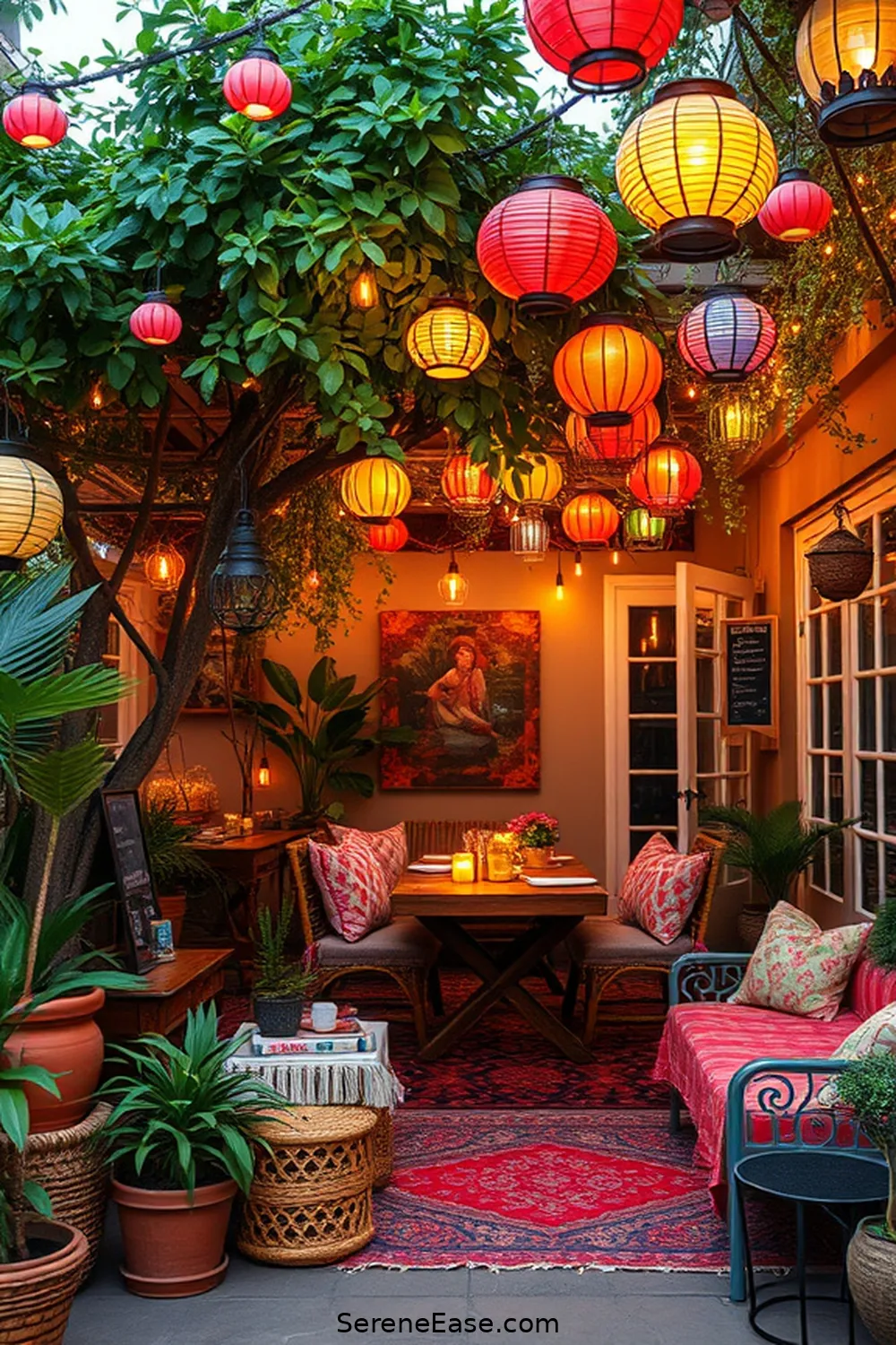 Create a Bold and Bright Bohemian Outdoor Patio Style 7 Create an Inviting Ambiance With Lighting for Create a Bold and Bright Bohemian Outdoor Patio Style