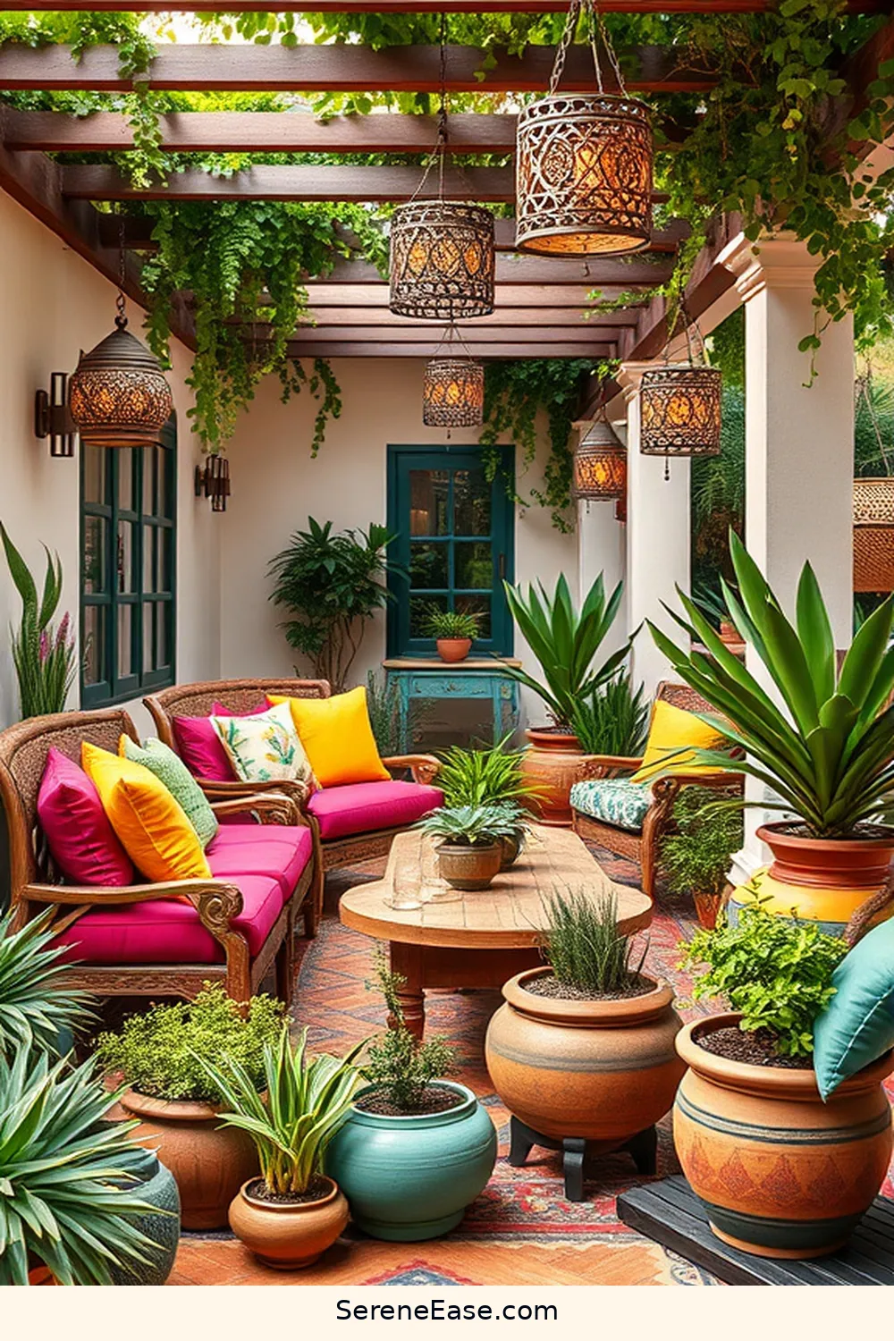 Create a Bold and Bright Bohemian Outdoor Patio Style 8 Personalize With Decorative Accents for Create a Bold and Bright Bohemian Outdoor Patio Style