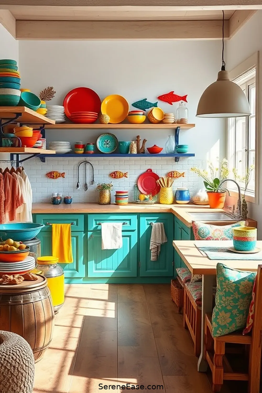 Create a Bold and Bright Coastal Kitchen Style 6 Add Playful Accents and Decor for Create a Bold and Bright Coastal Kitchen Style