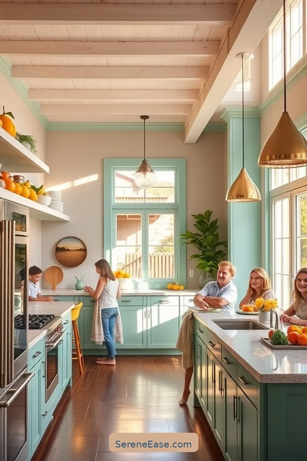 Create a Bold and Bright Coastal Kitchen Style 8 Create a Functional Layout for Create a Bold and Bright Coastal Kitchen Style