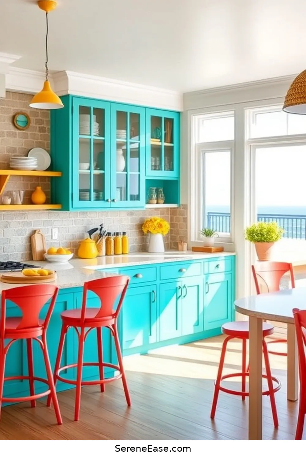 Create a Bold and Bright Coastal Kitchen Style 2 Embrace a Vibrant Color Palette for Create a Bold and Bright Coastal Kitchen Style