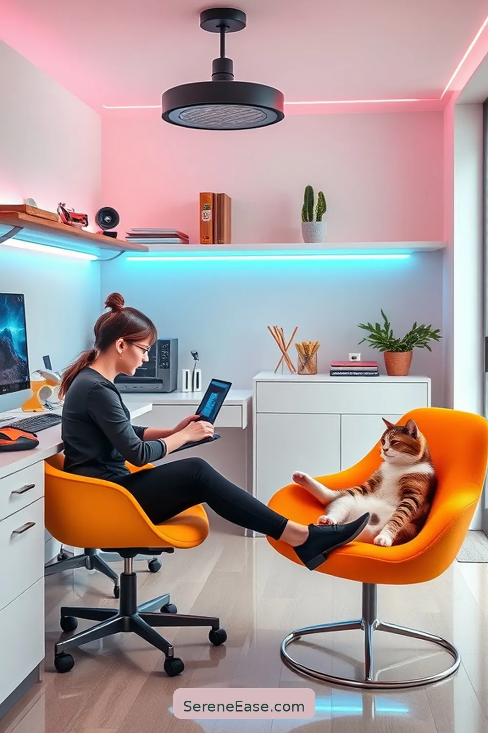 Create a Bold and Bright Minimalist Home Office Style 13 Embracing Technology in Style for Create a Bold and Bright Minimalist Home Office Style