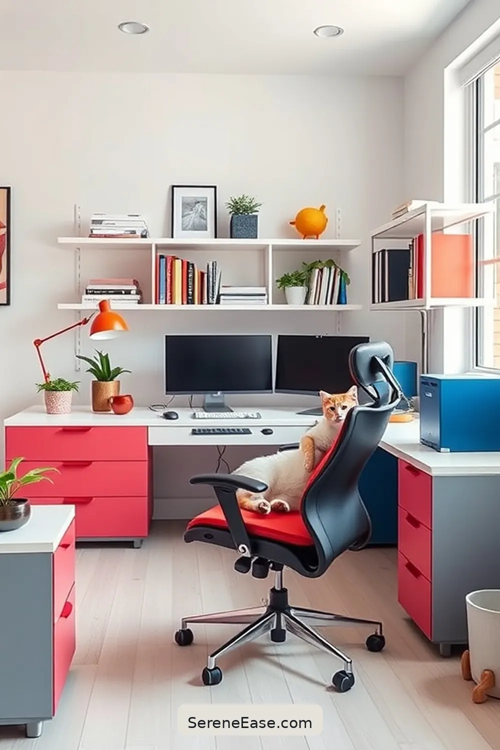Create a Bold and Bright Minimalist Home Office Style 7 Organizing With Purpose for Create a Bold and Bright Minimalist Home Office Style