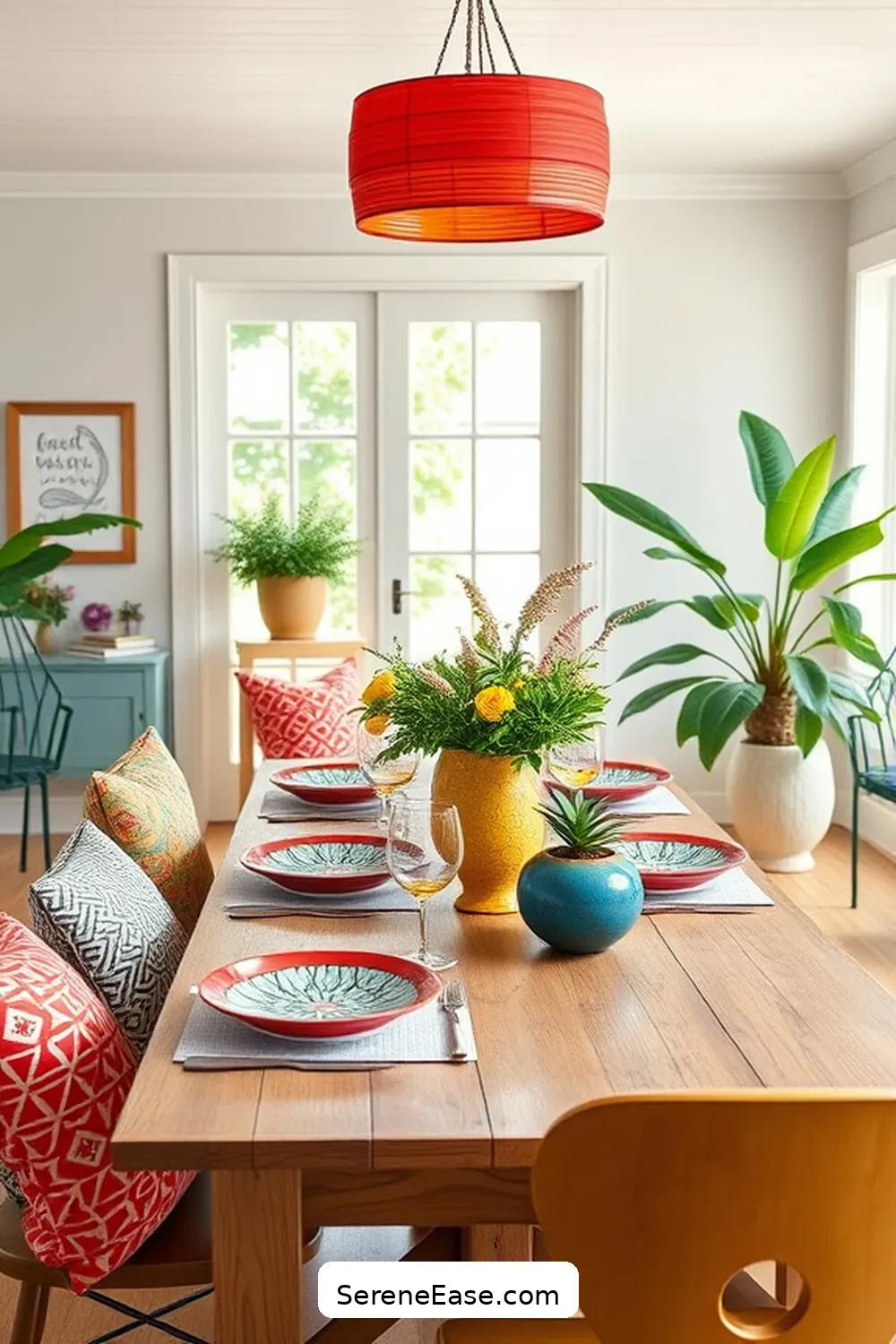 Create a Bold and Bright Modern Farmhouse Dining Room Style 5 Add Functional Decorative Elements for Create a Bold and Bright Modern Farmhouse Dining Room Style